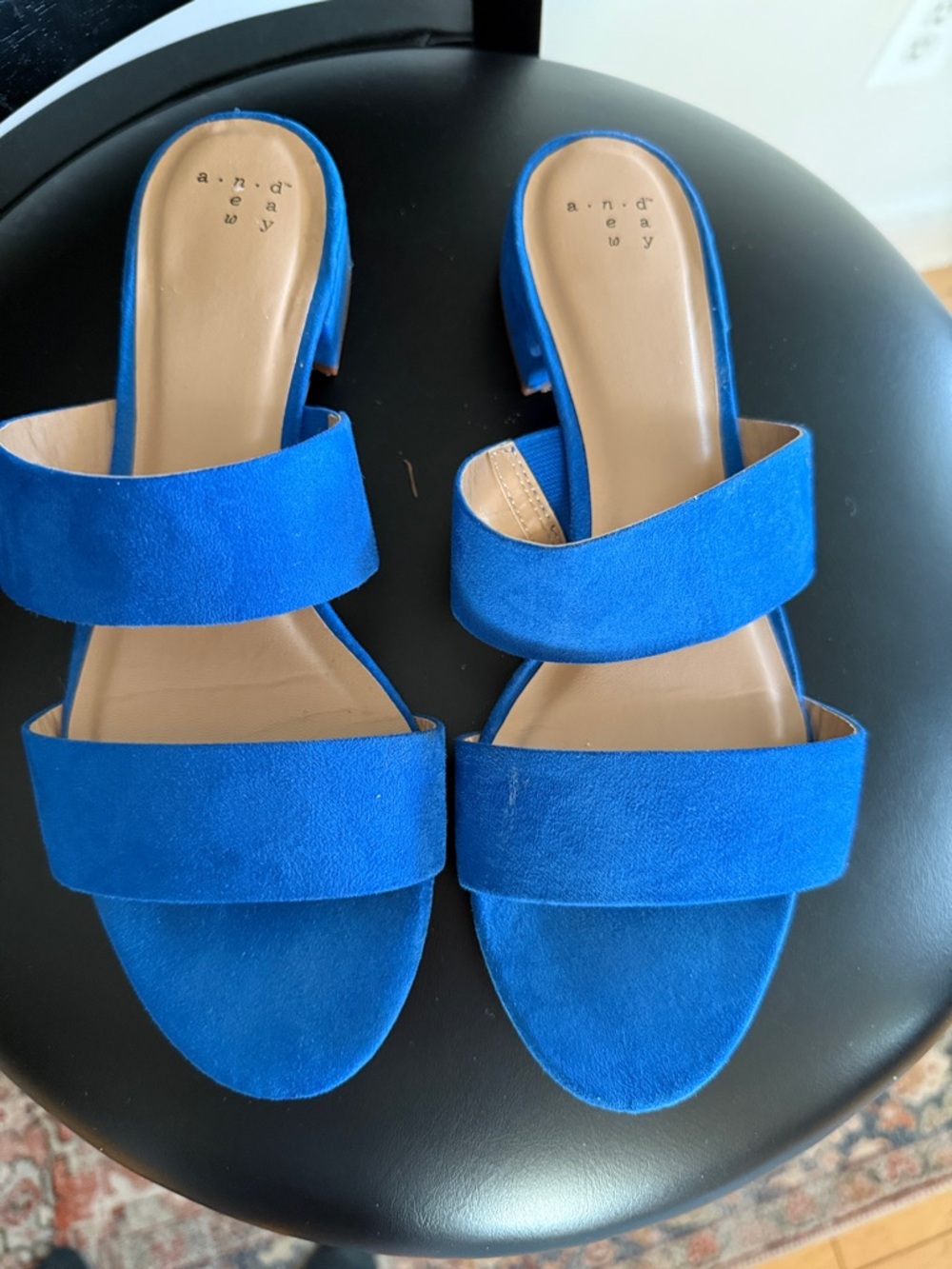 A New Day  Women's Cobalt Blue Slide Sandals 8.5